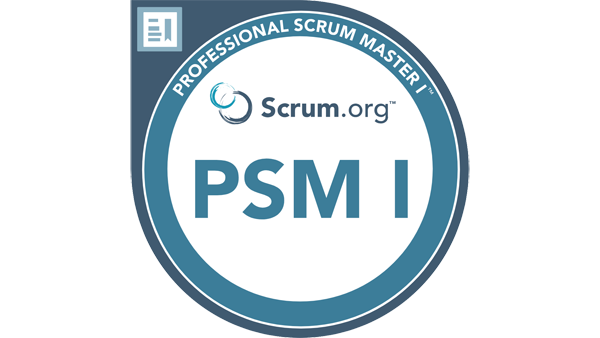 Scrum.org badge PSM I