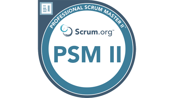 Scrum.org badge PSM II