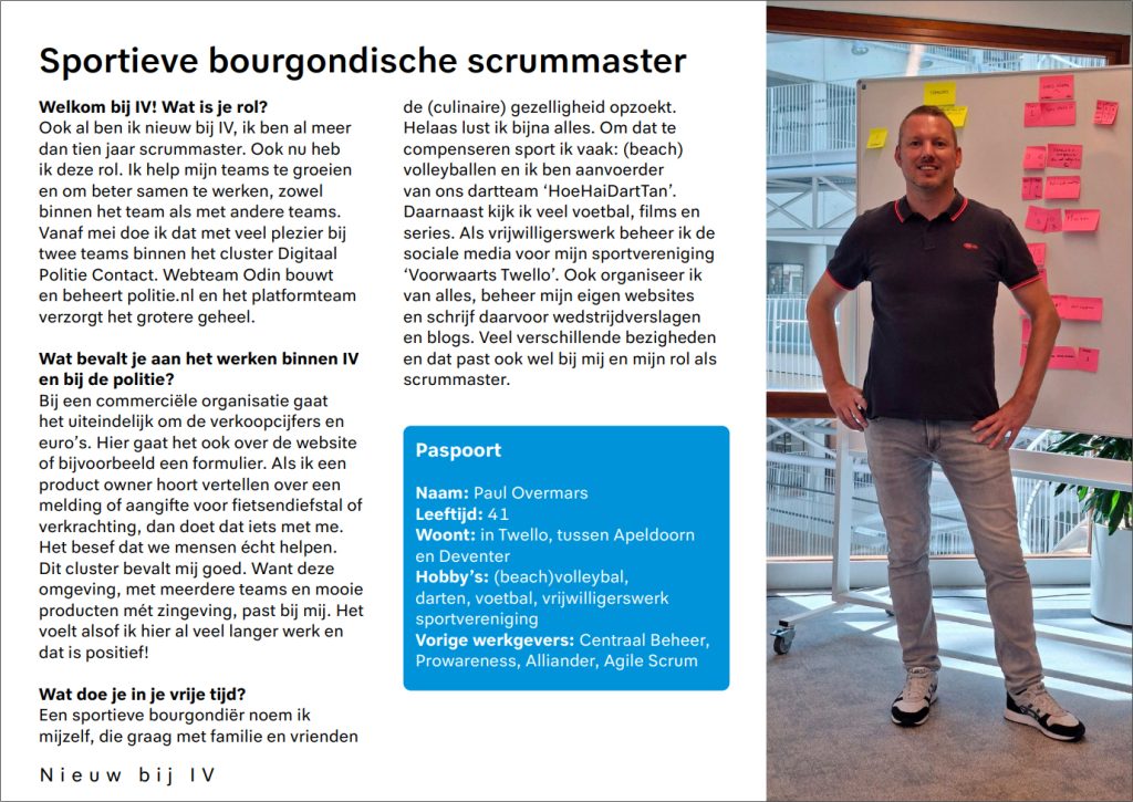 Interview nieuw bij IV